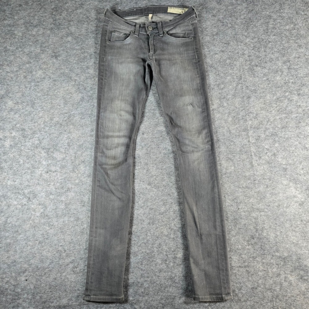 Rag & Bone Womens Gray Buxton Skinny Denim Jeans 24